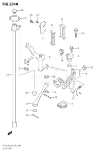 DF80A From 08002F-110001 (E01 E40)  2011 drawing CLUTCH SHAFT