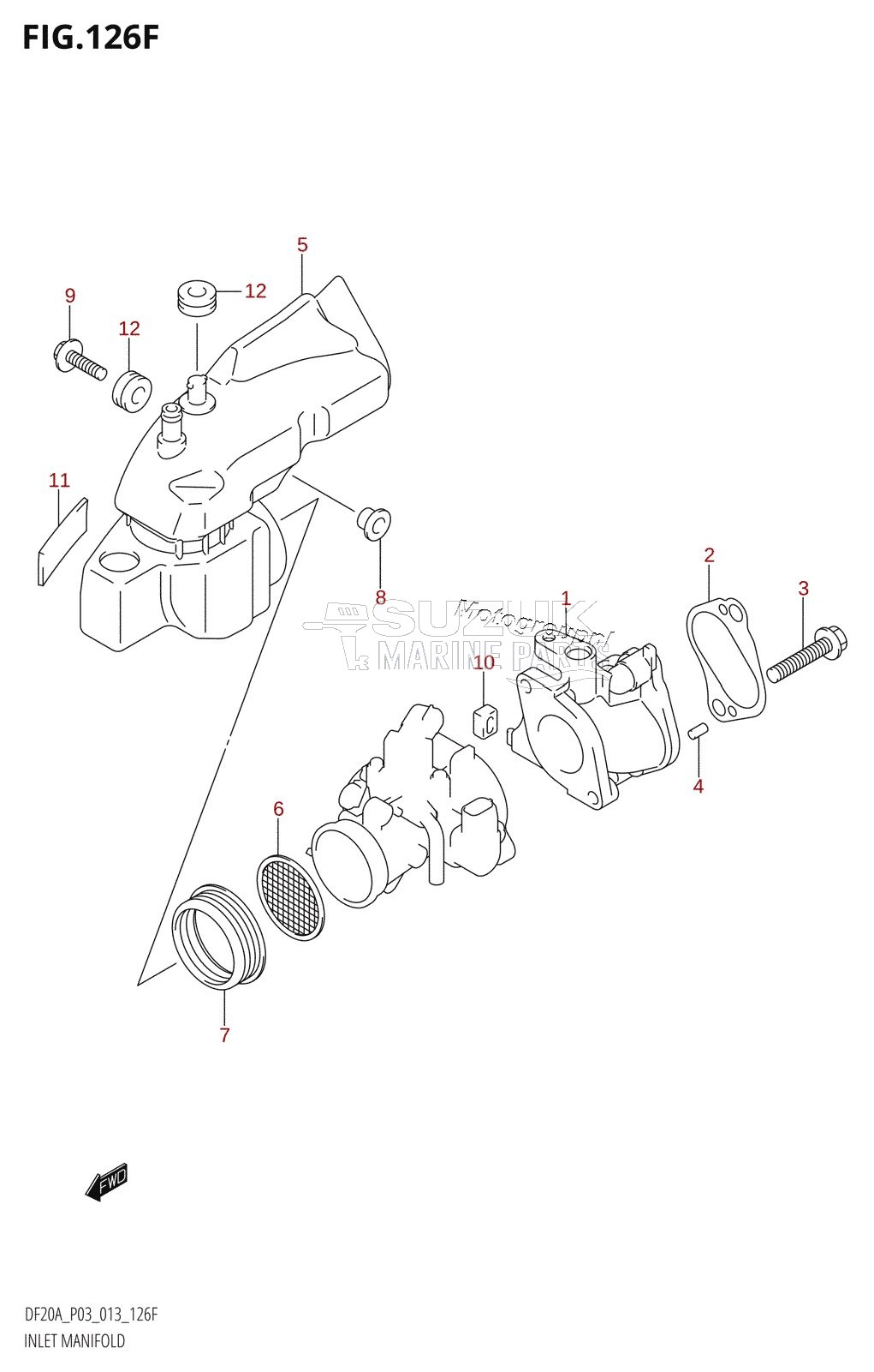 INLET MANIFOLD (DF20AR:P03)