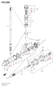 DF200Z From 20002Z-410001 (E03)  2014 drawing TRANSMISSION (DF225T:E03)