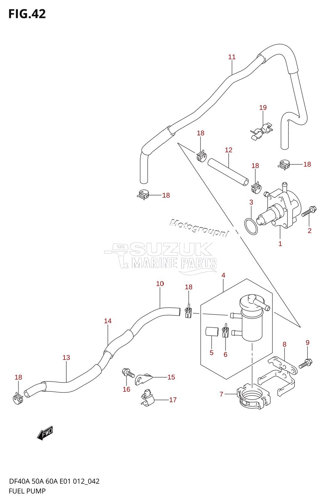 FUEL PUMP (DF40AST E34)