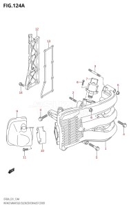 04004F-110001 (2011) 40hp E34-Italy (DF40AST) DF40A drawing INTAKE MANIFOLD / SILENCER / EXHAUST COVER