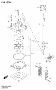 DF50A From 05003F-210001 (E01)  2012 drawing WATER PUMP (DF40AQH:E01)