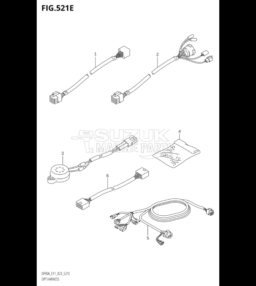 OPT:HARNESS ((DF70A,DF90A):(E03,E11):022)