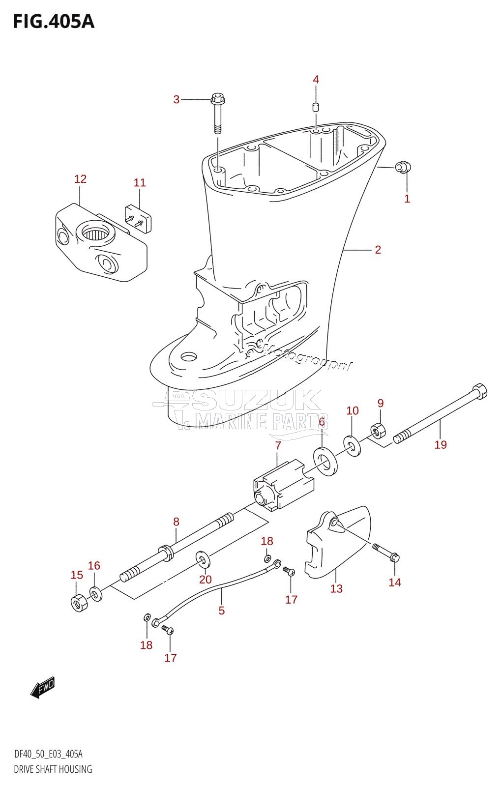 DRIVE SHAFT HOUSING