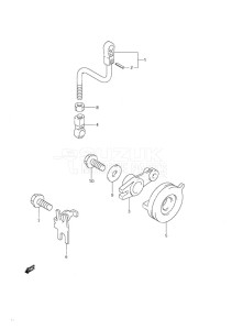 DF 9.9 drawing Throttle Control Non-Remote Control