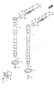 Outboard DF 150 drawing Camshaft