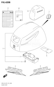 00994F-510001 (2005) 9.9hp P01-Gen. Export 1 (DF9.9A  DF9.9AR) DF9.9A drawing ENGINE COVER (DF8AR:P01)