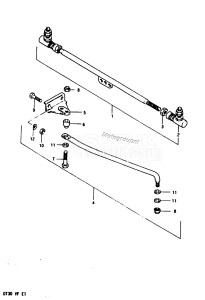 DT30 From 03001-511087 ()  1984 drawing OPTIONAL : TIE-ROD /​ EXTENSION BAR