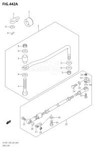 14001F-680001 (2006) 140hp E03-USA (DF140TK6) DF140 drawing DRAG LINK