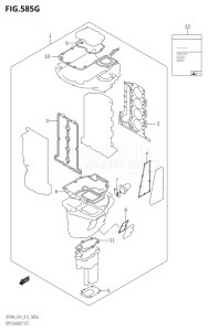 08002F-210001 (2012) 80hp E01 E40-Gen. Export 1 - Costa Rica (DF80A  DF80AT) DF80A drawing OPT:GASKET SET (DF90A:E01)