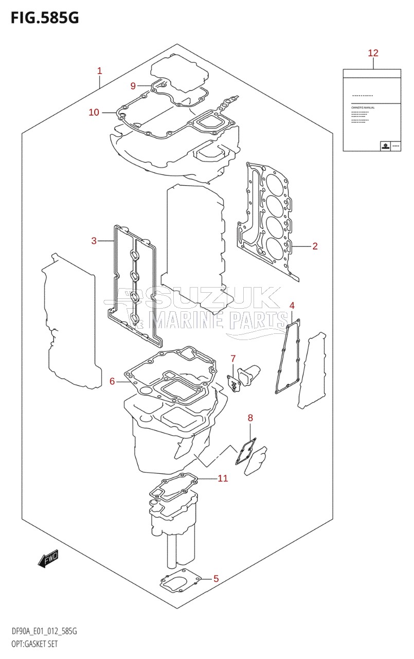 OPT:GASKET SET (DF90A:E01)