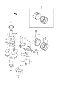 Outboard DF 40 drawing Crankshaft