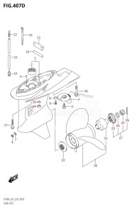 DF70A From 07003F-040001 (E01 E03 E11 E40)  2020 drawing GEAR CASE ((DF70ATH,DF90ATH):E40)