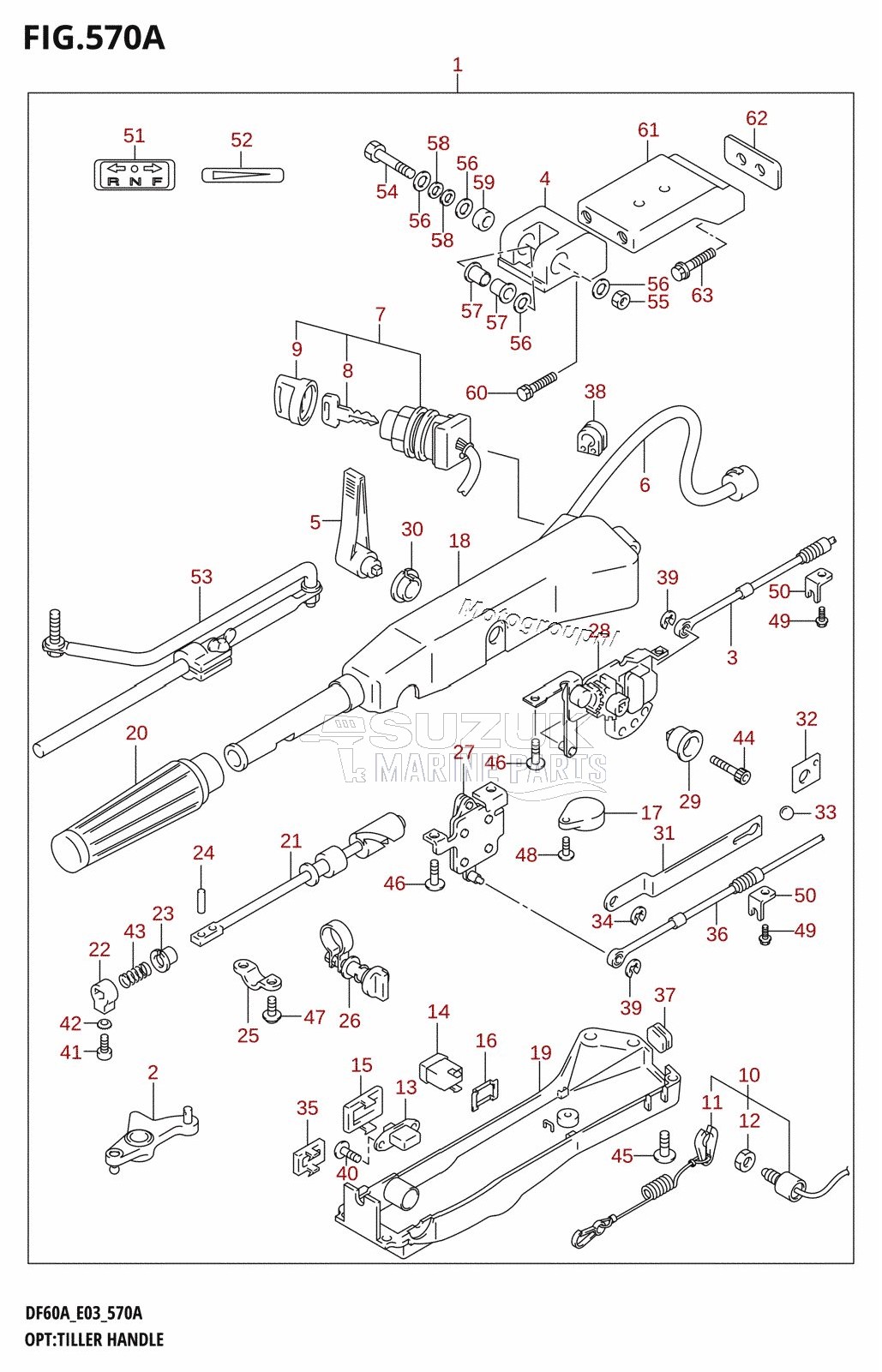 OPT:TILLER HANDLE