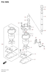 DF225T From 22503F-610001 (E03)  2016 drawing WATER PUMP (DF250ST:E03)