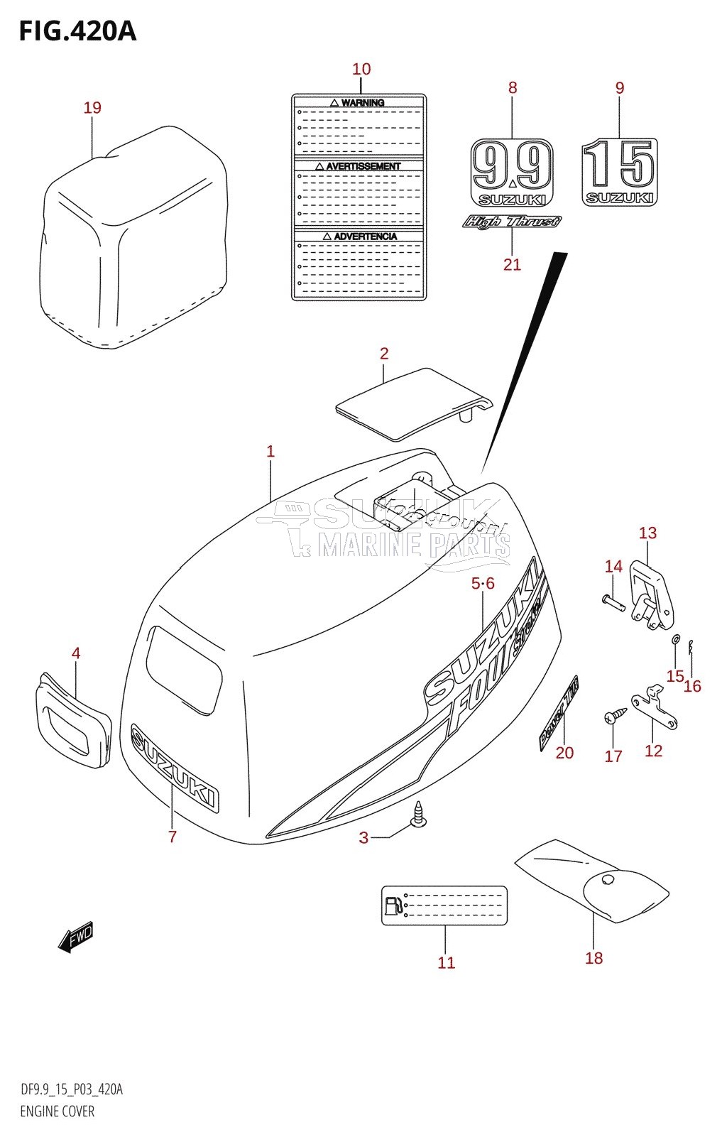 ENGINE COVER (K4,K5,K6,K7,K8,K9)