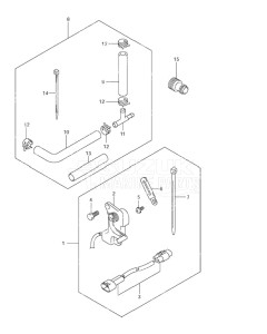 Outboard DF 115 drawing Trim Sender