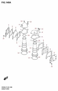 DF350AMD From 35001D-340001 (E11)  2023 drawing EXHAUST COVER