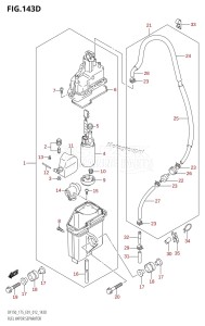 DF175Z From 17502Z-210001 (E01 E40)  2012 drawing FUEL VAPOR SEPARATOR (DF150Z:E40)