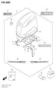 DF200AP From 20003P-910001 (E01 E40)  2019 drawing ENGINE COVER (DF200AP:E40)