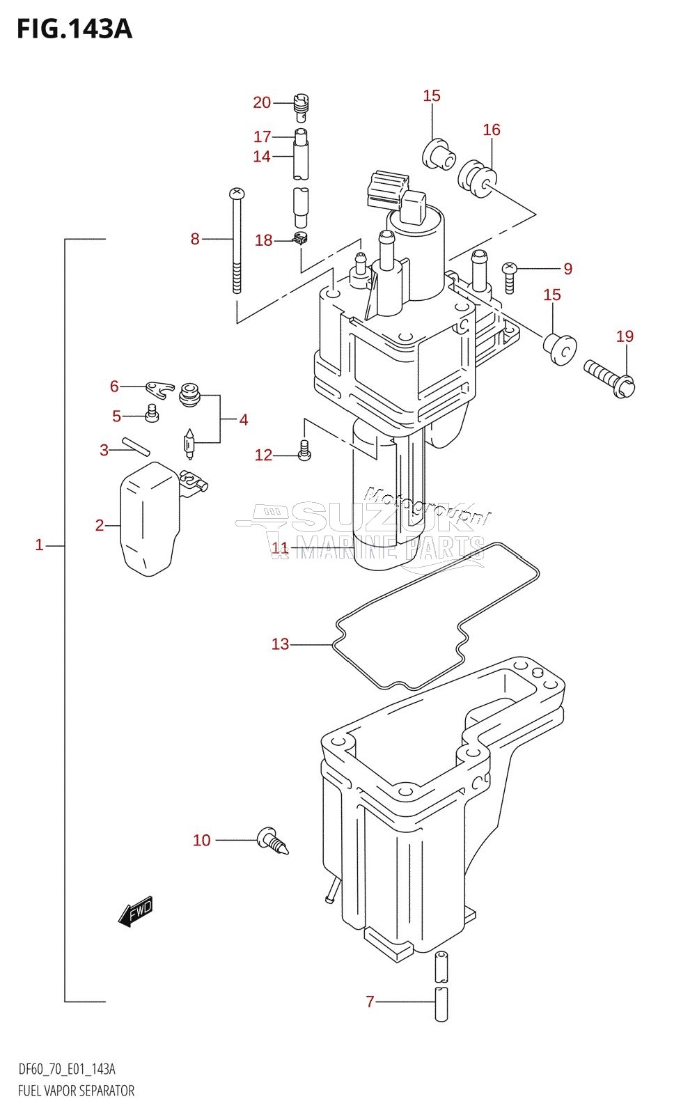 FUEL VAPOR SEPARATOR (W,X)