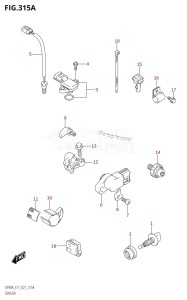 DF70A From 07003F-140001 (E11 E40)  2021 drawing SENSOR (DF70A,DF70ATH,DF80A,DF90A,DF90ATH,DF100B)