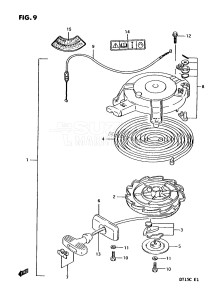 DT15C From 01502-131001 ()  1991 drawing STARTER