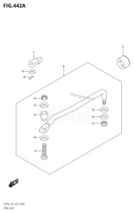 DF100B From 10004F-140001 (E01 E40)  2021 drawing DRAG LINK (DF70A,DF80A,DF90A,DF100B)