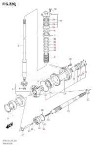 DF40A From 04003F-040001 (E01)  2020 drawing TRANSMISSION (DF60AVT:E01,DF60AVT:E40,DF60AVTH:E40)