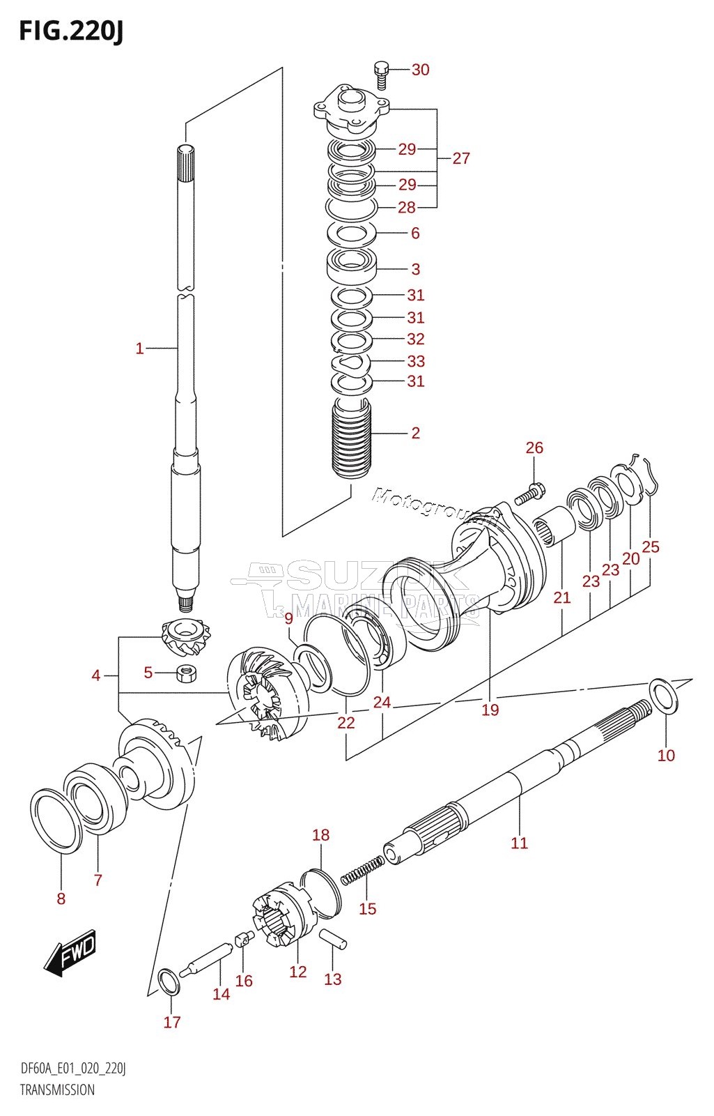 TRANSMISSION (DF60AVT:E01,DF60AVT:E40,DF60AVTH:E40)