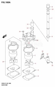 DF250Z From 25003Z-040001 (E01 E11 E40)  2020 drawing WATER PUMP (E01,E11)