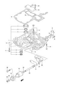 Outboard DF 140A drawing Engine Holder