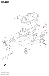 DF225T From 22503F-410001 (E01 E40)  2014 drawing DRIVE SHAFT HOUSING (DF200Z:E40)