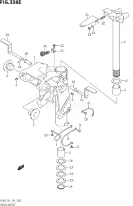 04004F-410001 (2014) 40hp E34-Italy (DF40AST) DF40A drawing SWIVEL BRACKET (DF50A:E01)