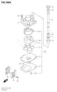 DF70A From 07003F-140001 (E11 E40)  2021 drawing WATER PUMP ((E01,E03,E11):(DF70A,DF90A),E01:(DF80A,DF100B))