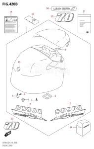 DF70A From 07003F-610001 (E01 E40)  2016 drawing ENGINE COVER (DF70A:E40)