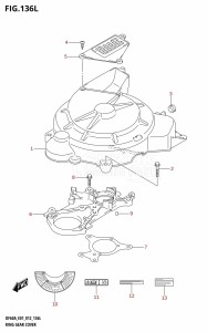 DF40A From 04003F-210001 (E01)  2012 drawing RING GEAR COVER (DF60ATH:E40)