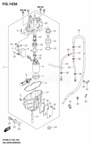 DF100C From 10005F-440001 (E01)  2024 drawing FUEL VAPOR SEPARATOR (E01,E03,E11)