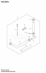 DF40A From 04003F-040001 (E01 E11)  2020 drawing OPT:WATER PRESSURE GAUGE SUB KIT