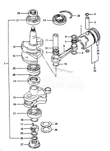 DT40 From 04003K-351001 ()  1993 drawing CRANKSHAFT