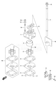 Outboard DF 20A drawing Water Pump