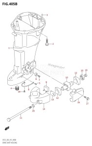 DF25 From 02503F-310001 (E03)  2013 drawing DRIVE SHAFT HOUSING (DF25R:E03)