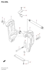 DF175TG From 17502F-410001 (E01 E40)  2014 drawing CLAMP BRACKET (DF175TG:E01)