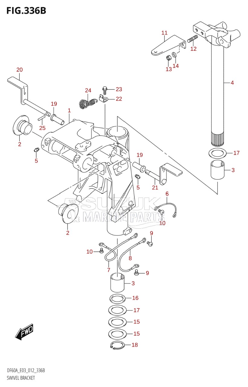 SWIVEL BRACKET (DF50A:E03)