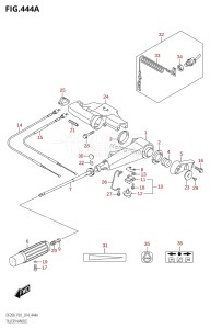 DF20A From 02002F-410001 (P01)  2014 drawing TILLER HANDLE (DF9.9B:P01)