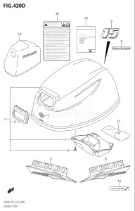 00995F-240001 (2022) 9.9hp E03-USA (DF9.9BTH) DF9.9B drawing ENGINE COVER (DF15AR:P01)