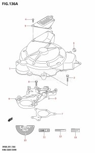 DF40A From 04004F-110001 (E34-Italy)  2011 drawing RING GEAR COVER