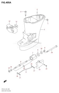 DF50 From 05001F-971001 (E03)  1999 drawing DRIVE SHAFT HOUSING