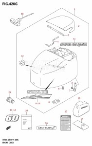 DF50A From 05003F-410001 (E01)  2014 drawing ENGINE COVER (DF60A:E01)