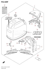 DF150Z From 15002Z-310001 (E01 E40)  2013 drawing ENGINE COVER (DF150Z:E40)